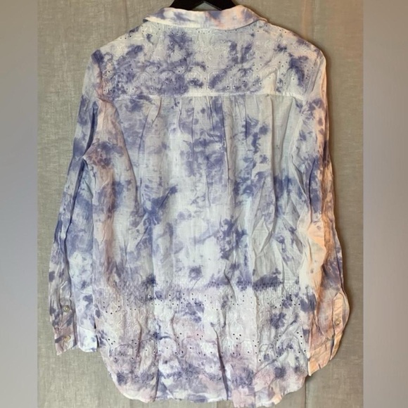 Anthro x Pilcro Embroidered Eyelet Top - Picture 6 of 8